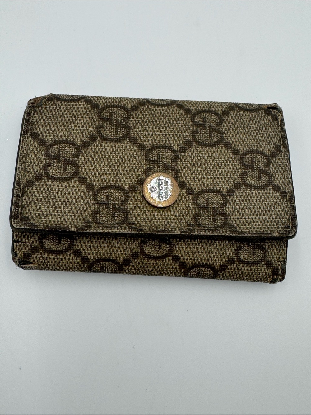 Gucci Monogram Coated Canvas Key Holder